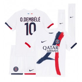 Paris Saint-Germain Ousmane Dembele #10 Borte skjorte til barn 2024-25 Kortermet (+ korte bukser)